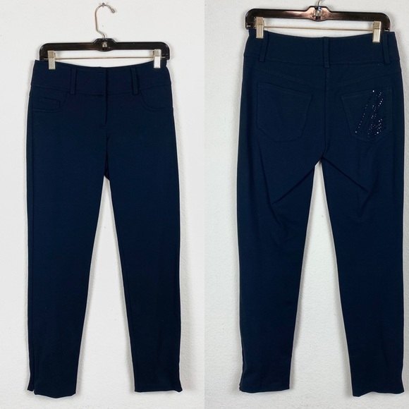 Cache Rhinestones Embellished Jegging Pants NWT - Picture 1 of 11